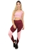 Calça Legging Cropped Detalhe Busto Rose Conjunto Fitness | REF: LX12