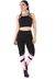 Academia Cropped Preto + Calça Fitness Preto Com Detalhe Elástico Faixa Rosê Conjunto Fitness | REF: LX062 - Dono de Tudo