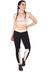 Cropped Chocolate + Calça Fitness Preto Com Detalhe Chocolate Conjunto Fitness | REF: LX067 - comprar online