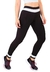 Calça Detalhe Branco Cintura Legging Fitness Preto | REF: LC41 - Dono de Tudo