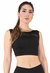 Cropped Fitness Preto Basic Detalhe Busto Top | REF: CC24