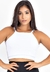 Cropped Top Fitness Alcinha Basic Branco | REF: CC27