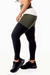 Calça Legging Fitness Academia Preta com Verde Militar e Branco Cintura Alta Levanta Bumbum | REF: SV30 - comprar online