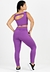 Cropped Alcinha Detalhe Nas Costas+ Calça Legging Roxo Conjunto Metamorfose | REF: MTF16 - Dono de Tudo