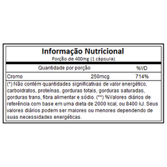 Chromium Picolinate 250Mcg 60 Caps - Atlhetica Nutrition - comprar online