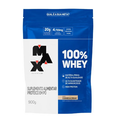 100% Whey Protein Refil 900g - Max Titanium - Win Supplement Center