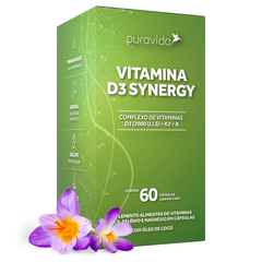 Vitamina D3 Synergy 60 Cápsulas - Puravida