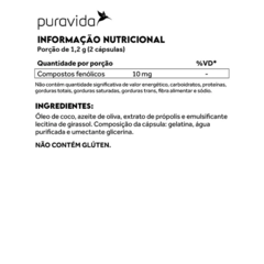 Propólis Verde 60 Cápsulas - Puravida - comprar online