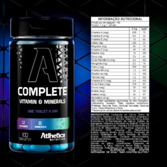 Complete Vitamin & Mineral 100 Tabletes - Atlhetica Nutrition - Win Supplement Center