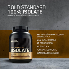 Gold Standard 100% Isolate 2,28Kg - Optimum Nutrition na internet