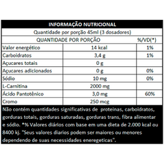 L-Carnitina 2000 + Chromium 480ml - Atlhetica Nutrition - comprar online