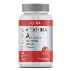 Vitamina A 8.000 UI 60 Comprimidos - Lauton