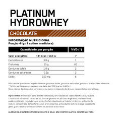 Platinum Hydro Whey 1,6Kg - Optimum Nutrition - Win Supplement Center