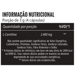 L-Carnitina 2400 90 Cápsulas - New Millen - comprar online