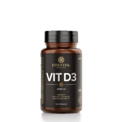 Vit D3 120 Cápsulas - Essential Nutrition