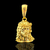 Pingente Face de Cristo - banhado a ouro 18K - 2,5x2,3 cm 8g