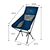 Cadeira De Camping Pesca Dobrável Apoio P/ Pescoço Suporta 140kg (AZUL) - comprar online