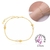 pulseira pérolas com bolinhas tam: 17cm+5cm extensor banhada a ouro 18k