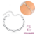 Pulseira de Elos - Tam 14cm + 5cm Extensor - Banhado a Prata 925 Peso: 89g - comprar online