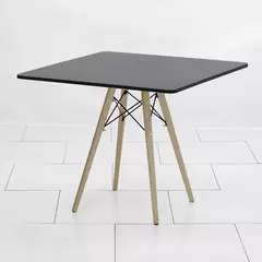 Mesa de Jantar Quadrada 80 x 80 cm Estilo Eiffel Pés Palito