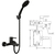 GENEBRE OSLO BLACK MONOCOMANDO EXTERIOR DUCHA/BAÑO C/KIT (65100 19 41 66) - comprar online