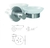 GENWEC GERUNDA JABONERA CON PLATO CRISTAL (GW05 04 04 01) - comprar online