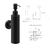 GENWEC NIMBUS DISPENSER JABON MURAL INOX 304 BLACK (GW05 74 04 03) - comprar online