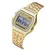 Mulheres unisex relógio de ouro prata preto vintage led digital esportes milita - JB imports