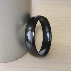 Simple Black Ring - 6mm