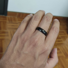 Simple Black Ring - 6mm - comprar en línea