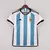 Camisa Adidas Argentina I Home Copa do Mundo Catar 2022 Torcedor Masculino - Branca com Azul - Ms Imports