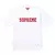 Camiseta Supreme Twill Applique S/S “White“