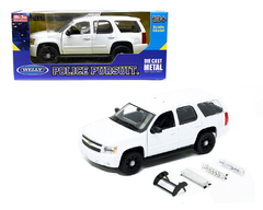 2008 Chevrolet Tahoe Police Version Plain White 1/24