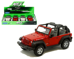 2007 Jeep Wrangler Rubicon (Red,White) – Display Tray Box of 4