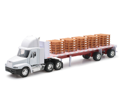 Freightliner Century Class Flatbed with Pallets