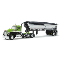 Kenworth W990 Day Cab & MAC Half Round End Dump Trailer