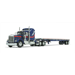 Liberty Kenworth W900A With Aerodyne Sleeper & 53' Wilson Roadbrute Flatbed Trailer