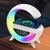 Imagem do G-Speaker Smart Station com Relógio caixa de som - Luminária Bluetooth Inteligente Carregador Sem Fio Alarme Luz RGB