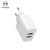 Super Kit Carregador 2P/2 USB e Cabo Tipo C 2,4A 1,0M Branco - ATIVAMAX COMERCIO IMPORTACAO E EXPORTACAO LTDA