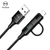 Cabo carregador e dados 2 em 1 USB Tipo C Lightning 3A 1,2M - loja online