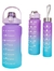 Garrafa Squeze Motivacional Tripla BPA FREE Enfeites Adesivo - comprar online