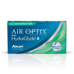 Lentes de contato Semestral Air Optix Plus Hydraglyde - Astigmatismo