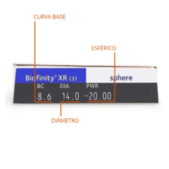 Lentes de contato Semestral Biofinity XR Grau Alto- Miopia e Hipermetropia - comprar online