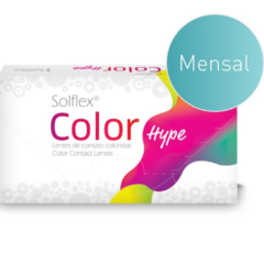 Lentes de contato coloridas Solflex Color Hype Mensal - Sem grau