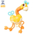 Chocalho sensorial de girafa na internet