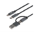 CABLE XTECH MULTIFUNCIONAL CARGA 5 EN 1 USB A C A MICRO USB LIGHTMING O TIPO C (XTC-560)