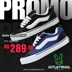 KIT TÊNIS KNU SKOOL NAVY - KNU BLACK WHITE