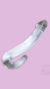 Dildo de Vidro Liso com Curva