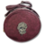 Bolsa crossbody circular en color vino