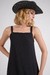 VESTIDO SEDA PRETO FRANJAS - comprar online